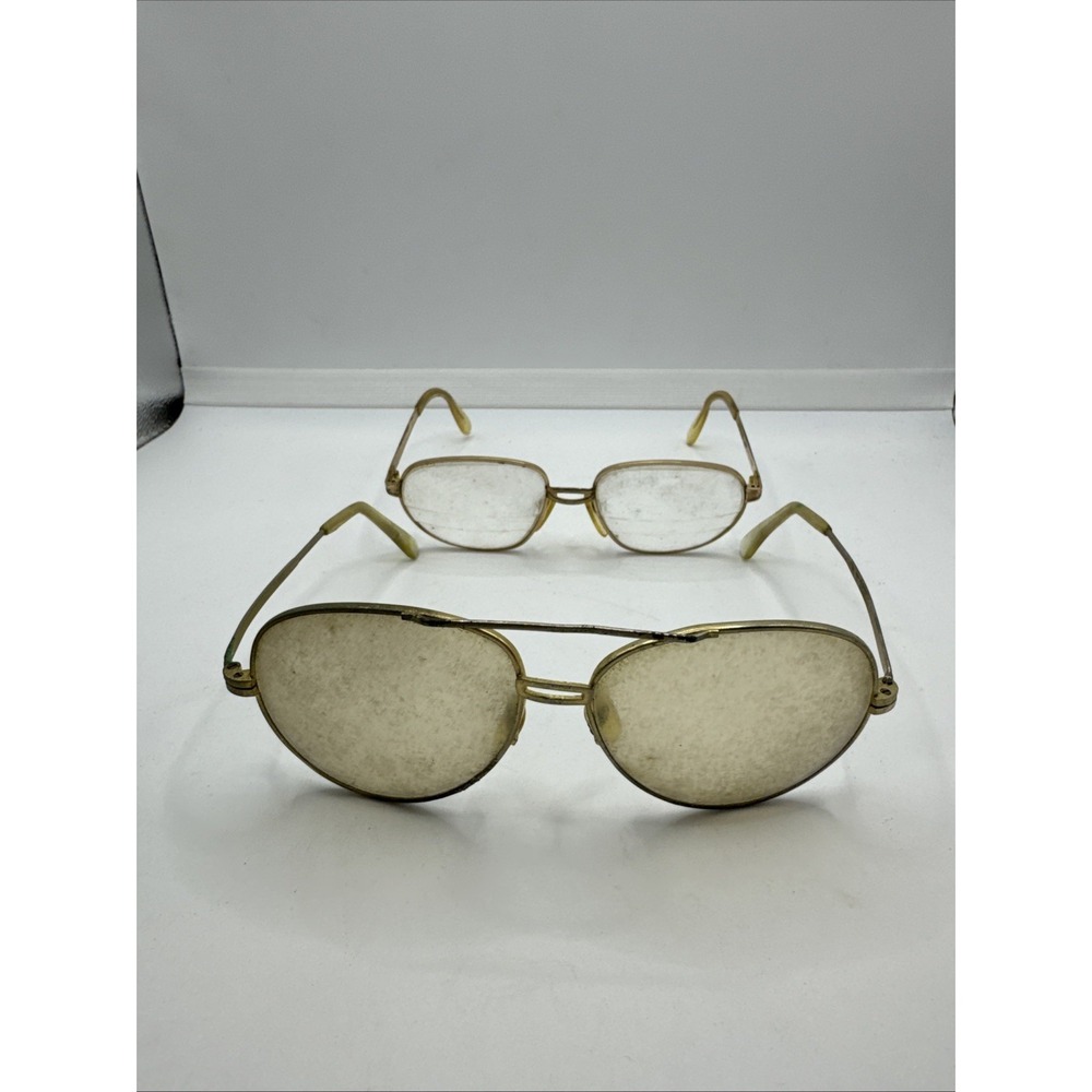 Lot 2 Vintage Reading Glasses Good Antique Frames Need Cleaned